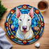 English Bull Terrier Glass Suncatcher Worktop Saver